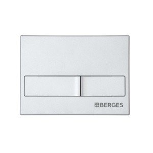 Berges Novum L2 040012 Накладная панель смыва для унитаза (хром матовый)
