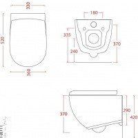 ArtCeram File 2.0 FLV001 13 00 Унитаз подвесной