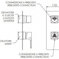 Remer Energy EY93KBBO Смеситель для ванны - внешняя часть (белый матовый)