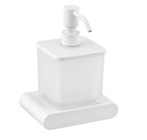 REMER Lounge LN13BO Дозатор для жидкого мыла подвесной (матовое стекло | белый матовый)