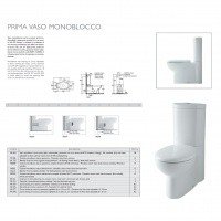 Ceramica GLOBO Prima PR019 - Сиденье с крышкой для унитаза Soft Close (белый - хром)