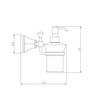 Nicolazzi Teide Chic 1489CR15C Дозатор для жидкого мыла подвесной (хром)