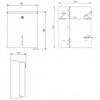 NOFER 05103.S Диспенсер для туалетной бумаги в рулонах (матовая нержавеющая сталь)
