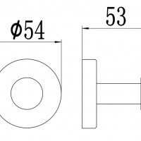 Savol Серия 56 S-005653-1 Крючок для халата и полотенца (нержавеющая сталь сатин)