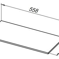 Allen Brau Liberty 1.33010.G-S Полка для стеллажа 60*30 см (серый структурный)