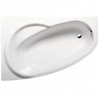 Акриловая ванна ALPEN Naos 150 L 18111, гарантия 10 лет, асимметричная форма, объём 200 литров, цвет - euro white (европейский белый)