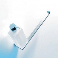 Colombo Design LOOK B1674 Дозатор для жидкого мыла с держателем полотенца (хром - стекло)