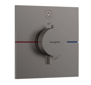 Hansgrohe ShowerSelect Comfort E 15571340 Термостатический смеситель для душа - внешняя часть (чёрный хром шлифованный)