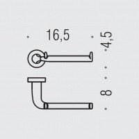 Colombo Design BASIC B2708 Держатель для туалетной бумаги - открытый (хром)