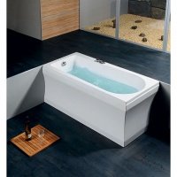 Акриловая ванна ALPEN Lisa 150 85111, гарантия 10 лет, прямоугольная форма, объём 225 литров, цвет - euro white (европейский белый)