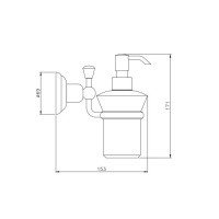 Nicolazzi Onice 1489CR09O Дозатор для жидкого мыла подвесной (хром)