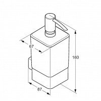 KLUDI E2 4997605 - Дозатор для жидкого мыла (хром)