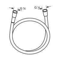 KLUDI JOOP! 550640500 - Шланг для душа 1600 мм (хром)