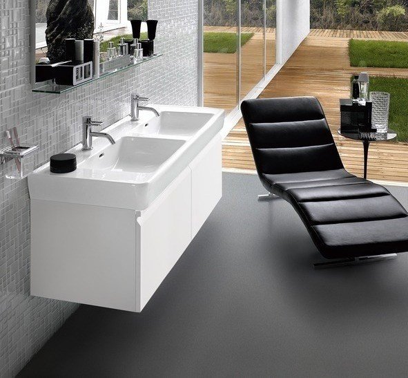 Laufen PRO A 8.1496.7.000.104.1 Раковина двойная на 130 см, купить в ...