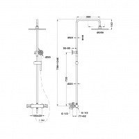Mofem Junior Evo X 170-0009-00 Душевая система - комплект с термостатическим смесителем (хром)