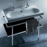 HATRIA Daytime Y0YS01 - Раковина для ванной комнаты 110*50 (с двумя отверстиями для смесителя)