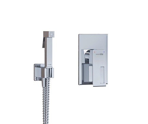 WasserKRAFT Alme A15156 Гигиенический душ - комплект со смесителем (хром)