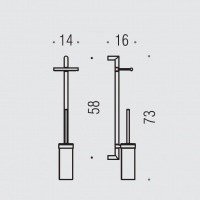 Colombo Design PLANETS B9823 - Штанга с аксессуарами | для унитаза (хром)