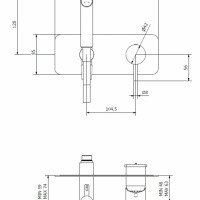 IB Rubinetti Milanotorino EMT706CC Гигиенический душ в комплекте со смесителем - внешняя часть (Хром)