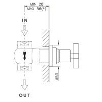 Nicolazzi Mac Kinley 05 4912CR29 Запорный вентиль - внешняя часть (хром)