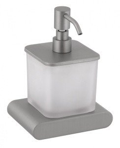 REMER Lounge LN13NPO Дозатор для жидкого мыла подвесной (матовое стекло | никель шлифованный)