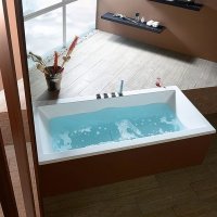 Акриловая ванна ALPEN Marlene 190 71607, гарантия 10 лет, прямоугольная форма, объём 372 литров, цвет - euro white (европейский белый)