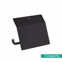 Hansgrohe AddStoris 41753670 - Держатель для туалетной бумаги, с крышкой (черный матовый)