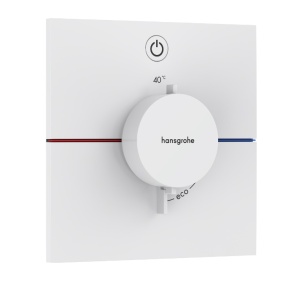 Hansgrohe ShowerSelect Comfort E 15571700 Термостатический смеситель для душа - внешняя часть (белый матовый)