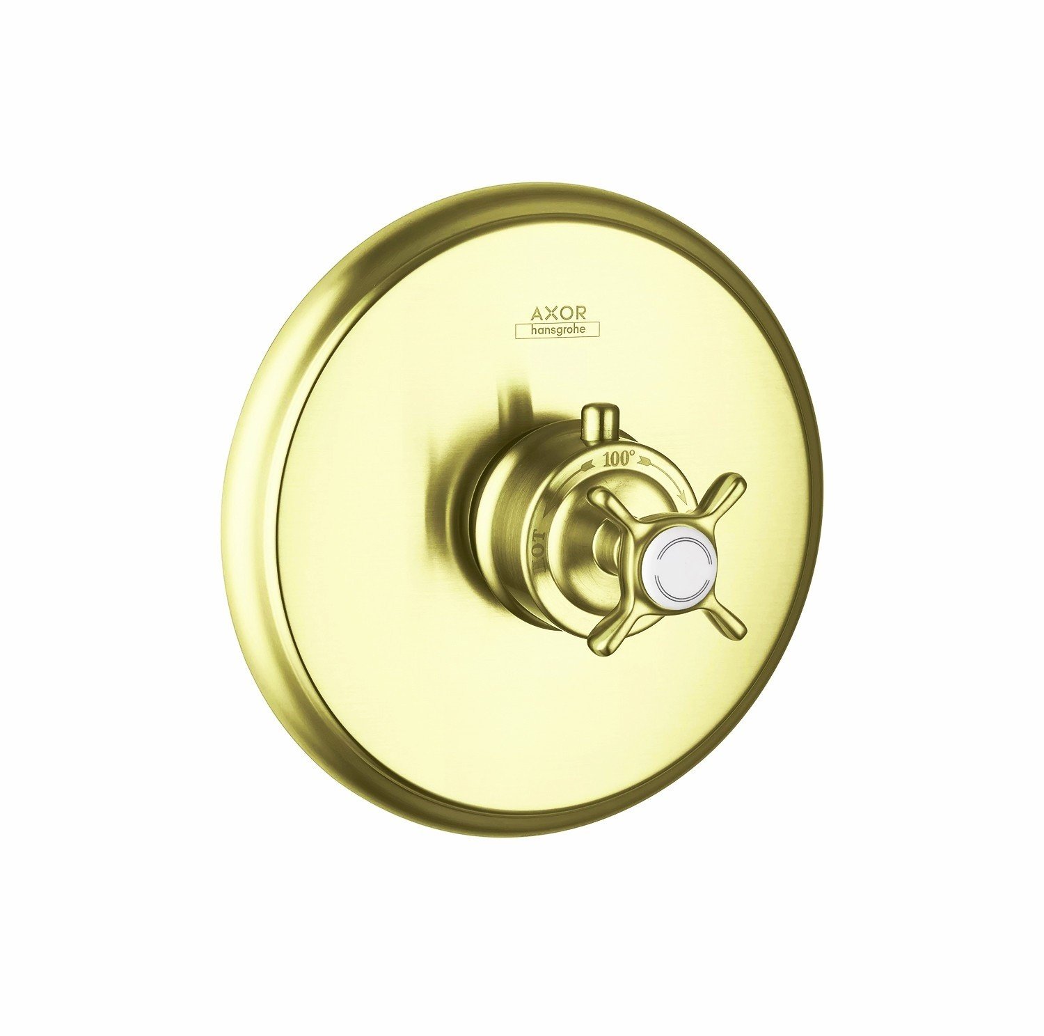 AXOR Montreux 16810950 Центральный термостат (шлифованная латунь), в ...