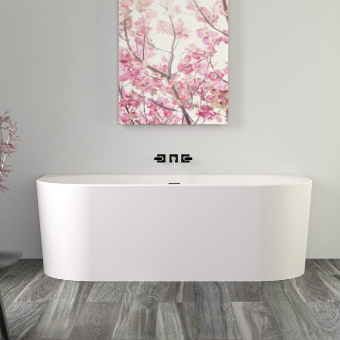 KNIEF Fresh Wall 0100-231 Ванна пристенная 180*80 см (белый матовый ...