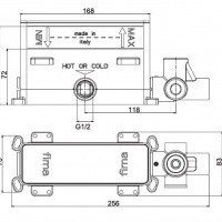 Внутренний механизм смесителя для ванны F3150 FIMA Carlo Frattini