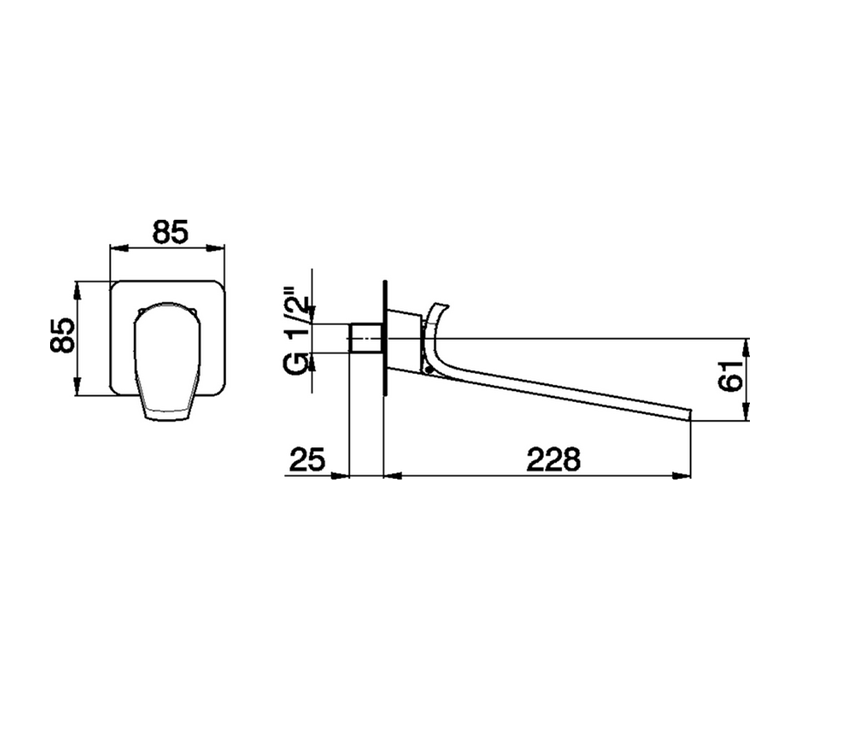 Cisal Kawa KA00024041 Излив для наполнения ванны, купить в интернет ...
