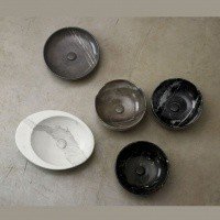 Ceramica CIELO Shui Comfort SHCOLAT40 CS - Раковина накладная Ø 40 см Carrara Statuario (Белый мрамор)