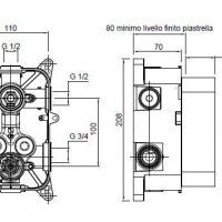 Antonio Lupi TIMBRO TB602IN Внутренний механизм смесителя