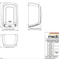 Mediclinics Machflow Plus M19ACS Автоматическая сушилка для рук (нержавеющая сталь шлифованная)
