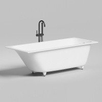 Salini Orlanda Plus 102014G Встраиваемая ванна 1900*1000 мм (белый глянцевый)