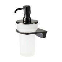 WasserKRAFT Glan K-5199 Дозатор для жидкого мыла подвесной (чёрный глянцевый)