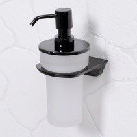 WasserKRAFT Glan K-5199 Дозатор для жидкого мыла подвесной (чёрный глянцевый)