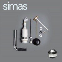 SIMAS D11cr Смывной механизм с короткой трубой (хром)