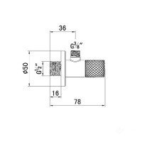 KLUDI A-QA 1584605-00 Угловой вентиль для подключения смесителя (хром)