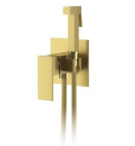 D&K Bayern.Liszt DA1514507 Гигиенический душ - комплект со смесителем (золото матовое)