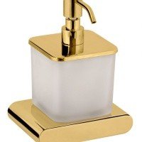 REMER Lounge LN13DO Дозатор для жидкого мыла подвесной (матовое стекло | золото)