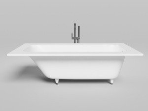 Salini Orlanda Plus 102024M Встраиваемая ванна 1900*1000 мм (белый матовый)