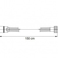FIMA Carlo Frattini F2021CR Шланг для душа 150 см