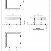 Gessi Minimali Quadro 32852 238 Комплект крепежей для потолочной душевой системы