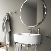 ArtCeram Round ACS009 Зеркало для ванной на 80 см