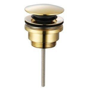 AQUAme AQM7003GG Донный клапан | сливной гарнитур - для раковины без перелива (золото полированное)