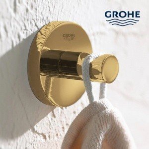 GROHE Essentials 40364GL1 Крючок для халатов и полотенец (золото)