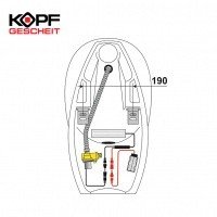 KOPFGESCHEIT KR6020 - Автоматический настенный писсуар | бесконтактная электроника