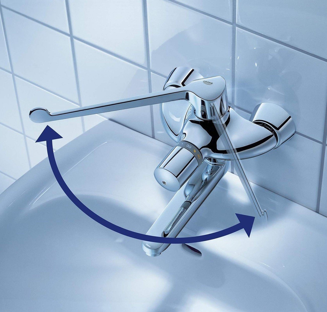 Grohtherm Ergomix 34018000 Термостатический смеситель для раковины ...